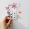 Beautiful Flowers Switch Wall Sticker PVC Removable Waterproof Sticker for Bedroom Bathroom Living Room Home Decoration Stickers