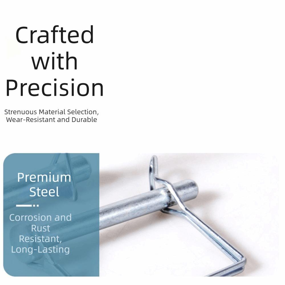 10Pcs Pull Ring Square Locking Pin Square Shaft Quick-Release Pin  Auto Car Trailer