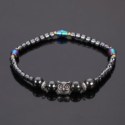 Магнитные браслеты для похудения для женщин и мужчин, браслеты с изображением совы и животных, магнитная терапия, браслеты для облегчения боли, украшения для здоровья, украшения для похудения