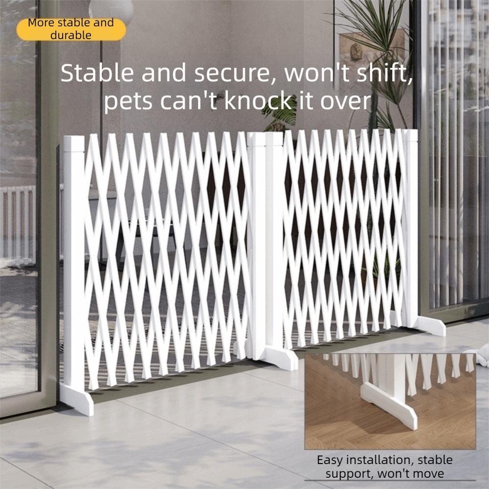 Anti-Escape Retractable Pet Gate Folding Dog Safety Enclosure Pet Mesh Isolation Net Porch