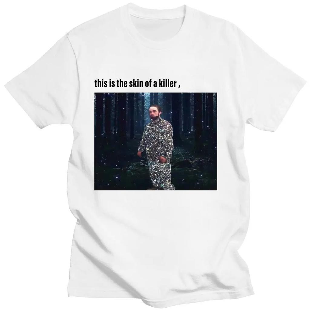 Мужская футболка Высокое качество Хип-хоп Топы Роберт Принт Футболка Сумеречная сага Уличная одежда Летняя с коротким рукавом Харадзюку Топы