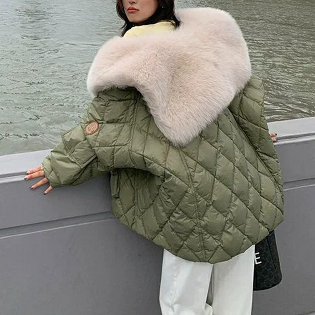 Фланелевая куртка женская средней длины осенне-зимняя одежда