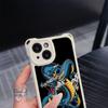 Ae77 Dragon Design Art Soft Phone Cases for iPhone 16 15 14 13 12 11 Pro Max 7 8 Plus XR XS Max with Wrist Strap Lanyard Corner Protection Back Cover