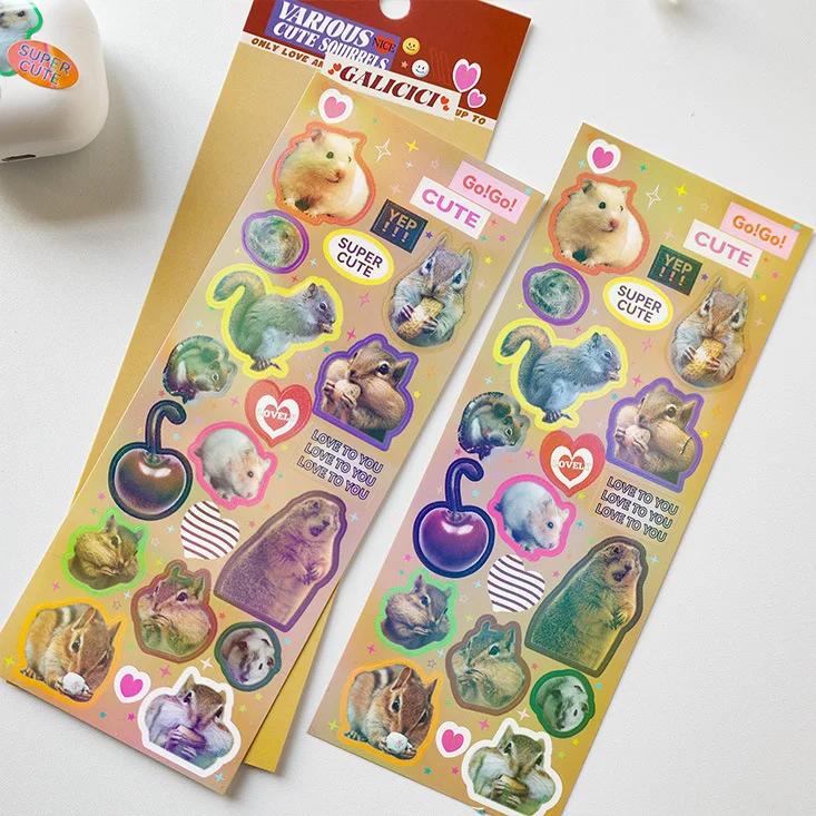 1 шт., американские винтажные наклейки с изображением животных, цветные наклейки на края для девочек и мальчиков, чехол для мобильного телефона, багажа, гитары, платформы для ПК и ноутбука, украшения своими руками