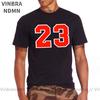 Sports Tops Tee Number 23 Print Tshirt Y2k Unisex Cotton T Shirt Basketball Tee Unisex Casual Oversized Streetwear Unisexs Clothing