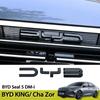 For BYD KING BYD Cha Zor Seal 5 DM-i Emblem Blackout Kit Letter Decoration Black Badge Auto Modification