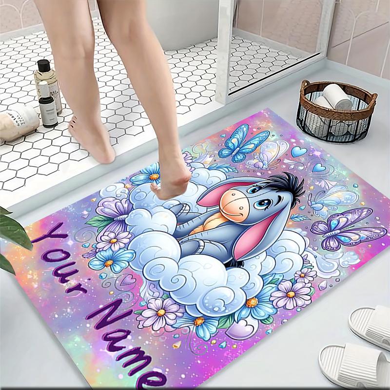 Custom Name "Space Adventure Winnie" Carpet Rug Customizable Soft Washable Anti-Slip Home Living Room Sofa Mats Personalized Rug. 0909392