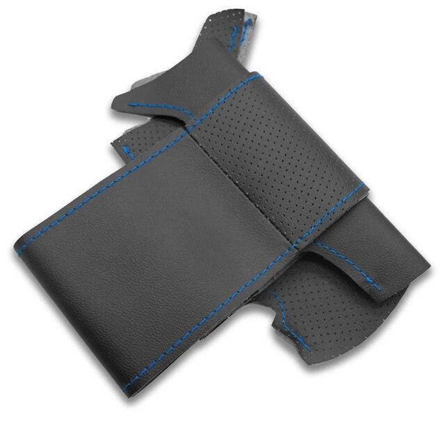 Автомобильный стайлинг чехол на руль кожаная отделка для Renault Logan 1 Sandero Symbol Clio Twingo 2 Lada Largus Nissan Almera 3 G15