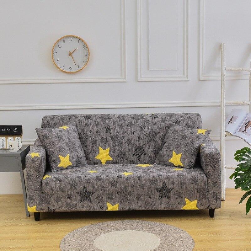 Модный простой чехол для дивана, универсальный эластичный тканевый чехол для дивана, полный набор нескользящих