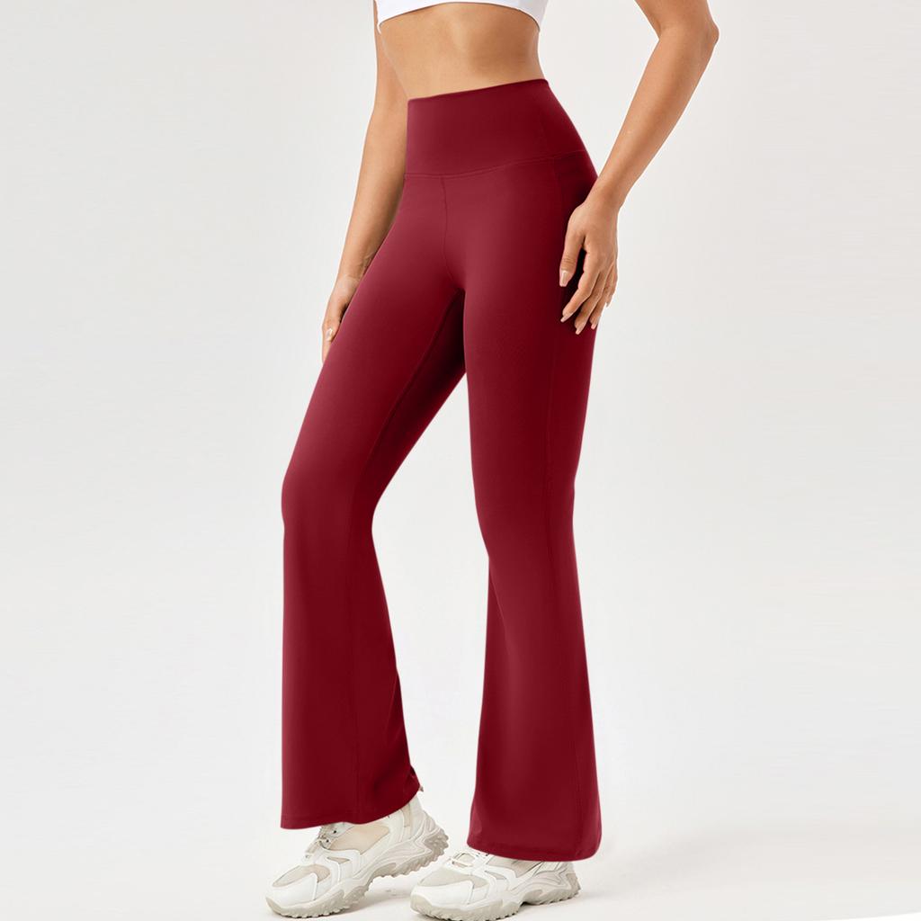 Женские штаны для бега, фитнеса, спорта, спортивные штаны, без карманов, микро-расклешенный жилет для йоги