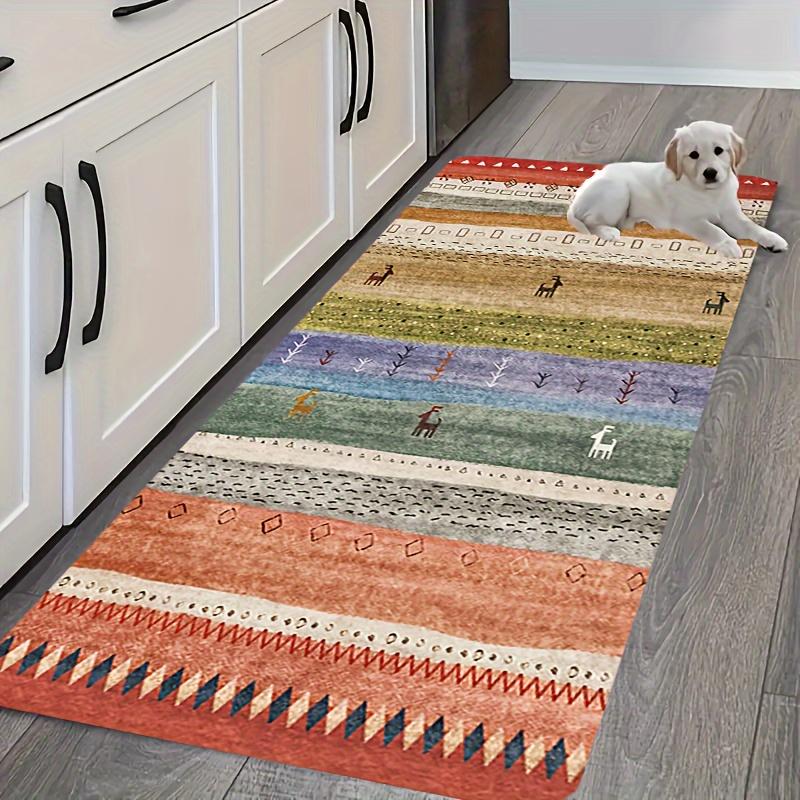 VIKAMA Creative Unique Carpet Pink Festive Doormat Kitchen Rug Runner Rug Soft Rug For Bedroom Carpet For Live Room Home Decor