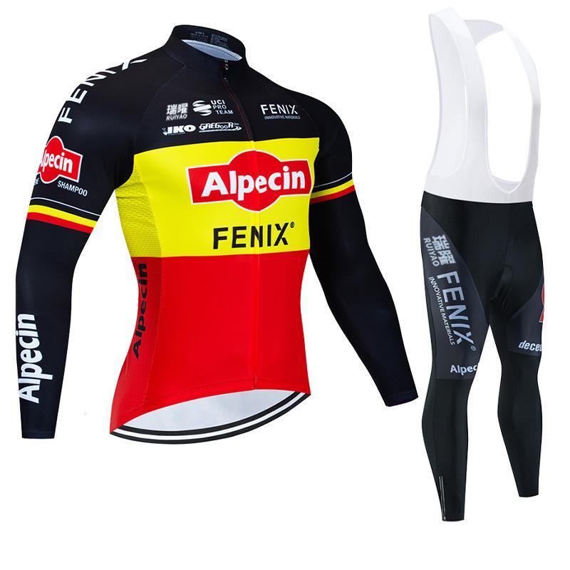 Autumn Breathable Cycling Suit, Tour De France Road Cycling Clothing, Winter Fleece Quick-drying Sunscreen, Men's Cycling Clothing