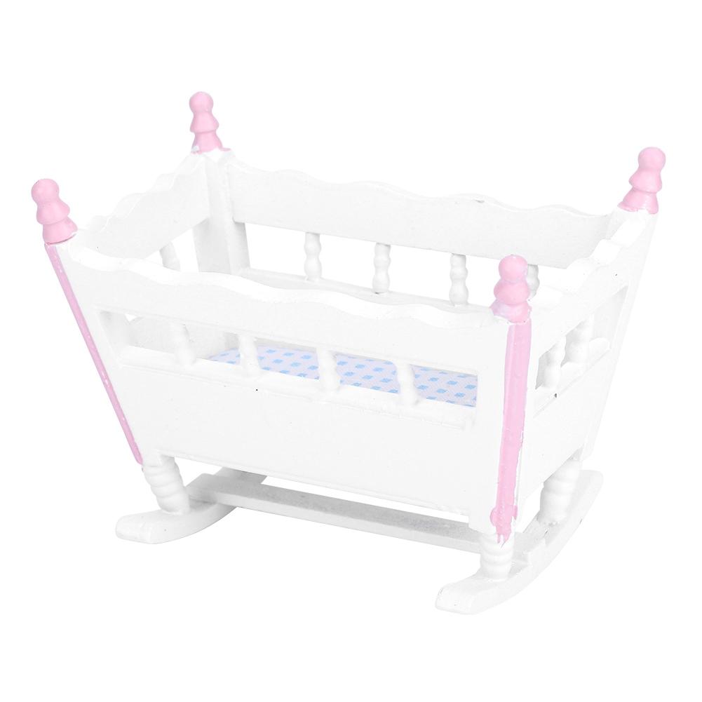 Игрушечный кукольный домик, аксессуары, миниатюрная мебель, детская люлька для куклы в масштабе 1/12