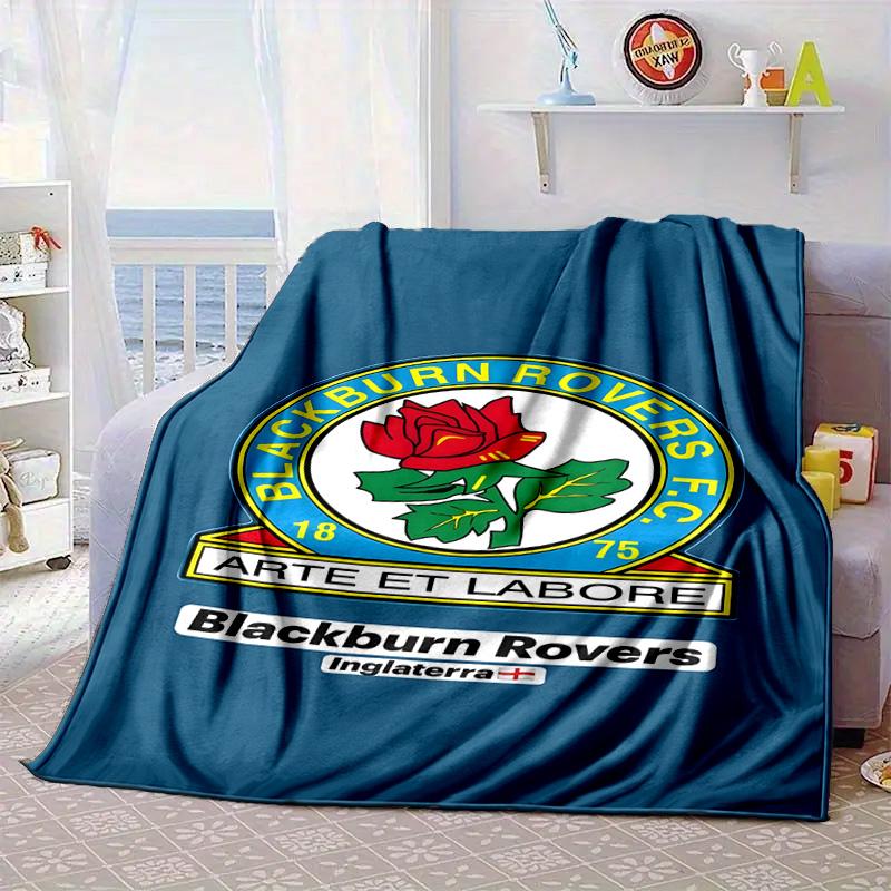 Blackburn Rovers Portable Blanket/Soft Blanket Bedding Blanket Suitable for Travel Camping Living Rooms Offices Sofas Fan Gifts