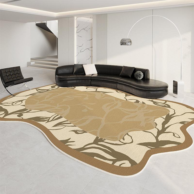 Ковер для гостиной, диван, журнальный столик, напольный коврик, украшение для дома, нестандартные ковры большой площади, французский минималистский стиль, цветочный