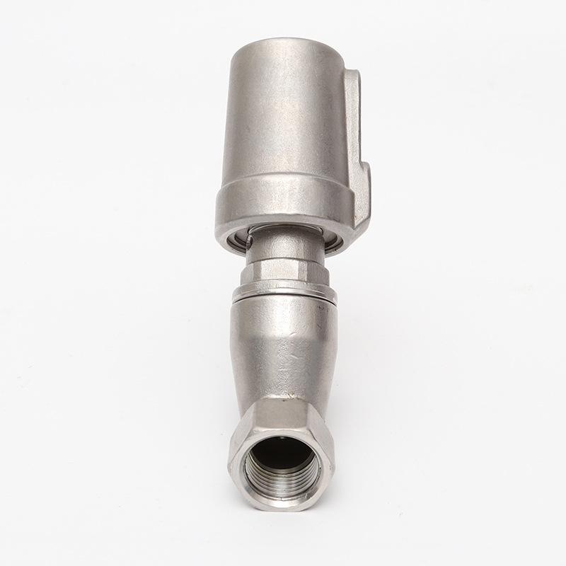 Top Vendor Double Acting DN15 DN20 1/2 Inch Stainless Steel 304 316 Brass Pneumatic Angle Seat Valve
