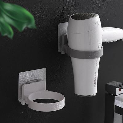 Вращающаяся настенная подставка для фена - Безударный держатель для хранения в ванной комнате