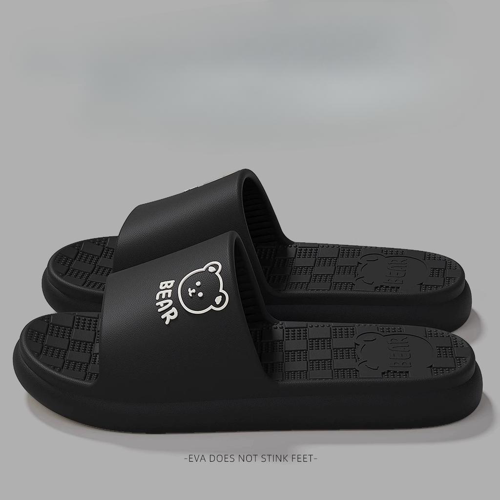 Тапочки на толстой подошве из ЭВА для домашнего использования, для летних ванных комнат для мужчин и женщин, нескользящие и без запаха, для домашнего использования в помещении