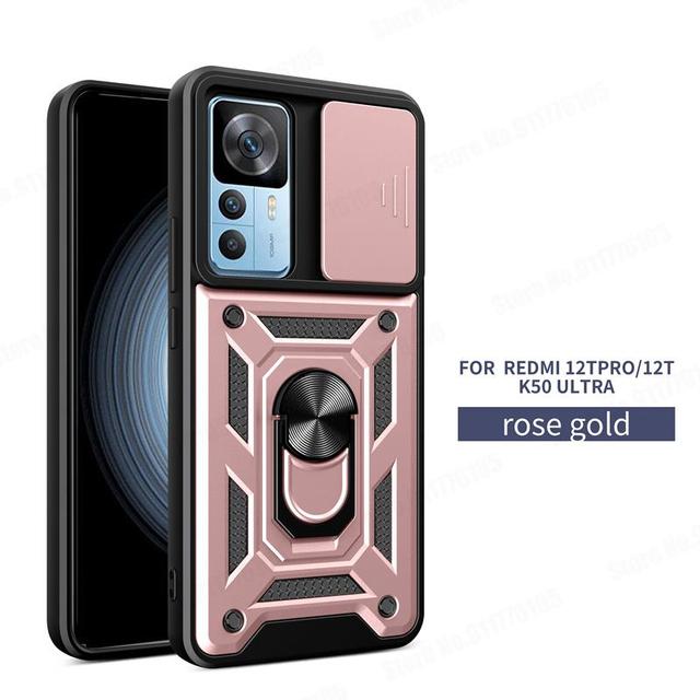 Чехлы для Xiaomi 12T Pro, сверхмощный защитный чехол для Mi 12 Lite 12X 12 Pro, защитный чехол для слайд-объектива для Xiaomi 11T Pro 11 12, чехол с магнитным кольцом