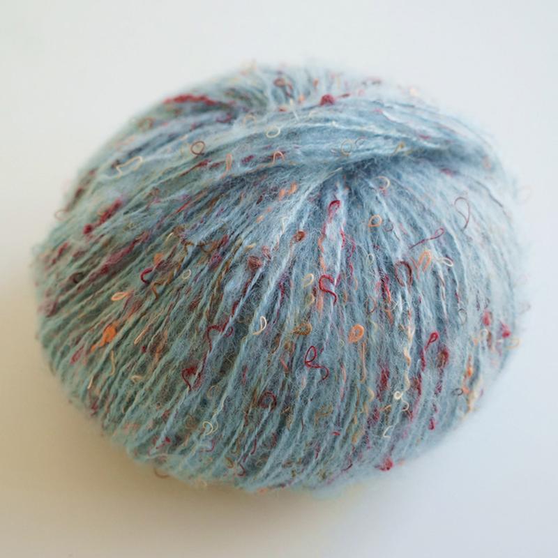 50 г/шарик для вязаного шарфа, шапки, одежды, нитки ручной работы, плюшевая мохеровая пряжа, цветная шерстяная в горошек