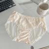 Women's Sweet Lace Mesh Patchwork Cotton Waist Pack Hip Cotton Crotch Briefs Underwear