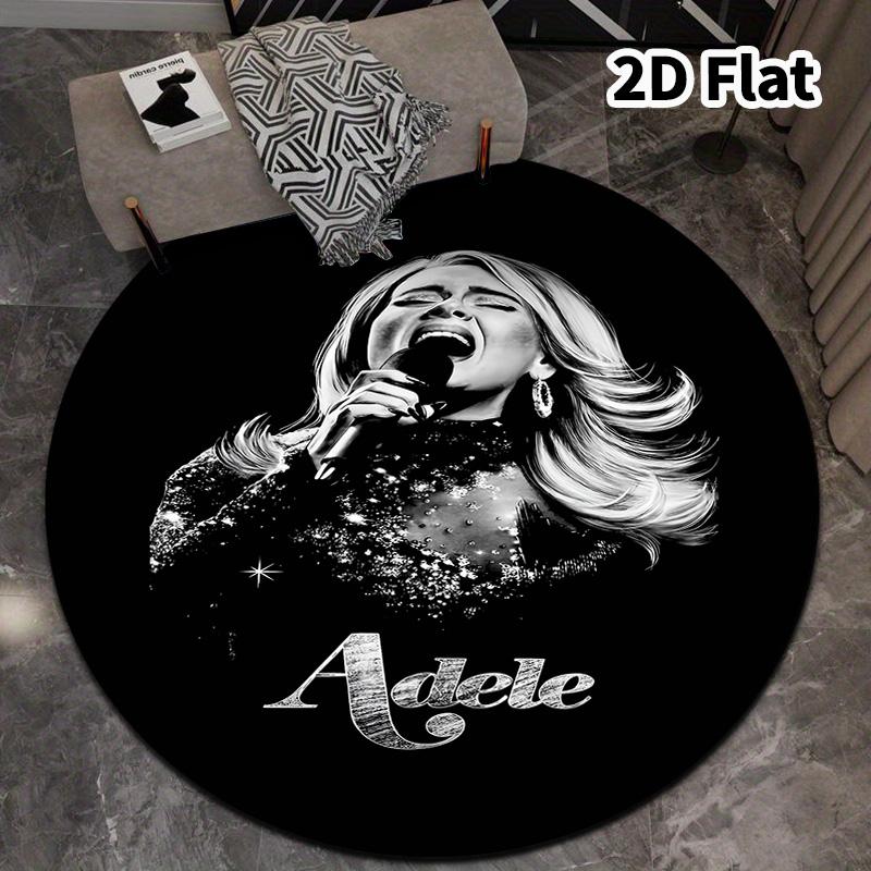 Adele Round Area Rug Carpet Rug For Living Room Bedroom Sofa Playroom Decor Nonslip Floor Mat