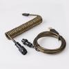 GX16 Coiled Keyboard Cable Type C Metal USB Coiled Cable for USB Keyboard