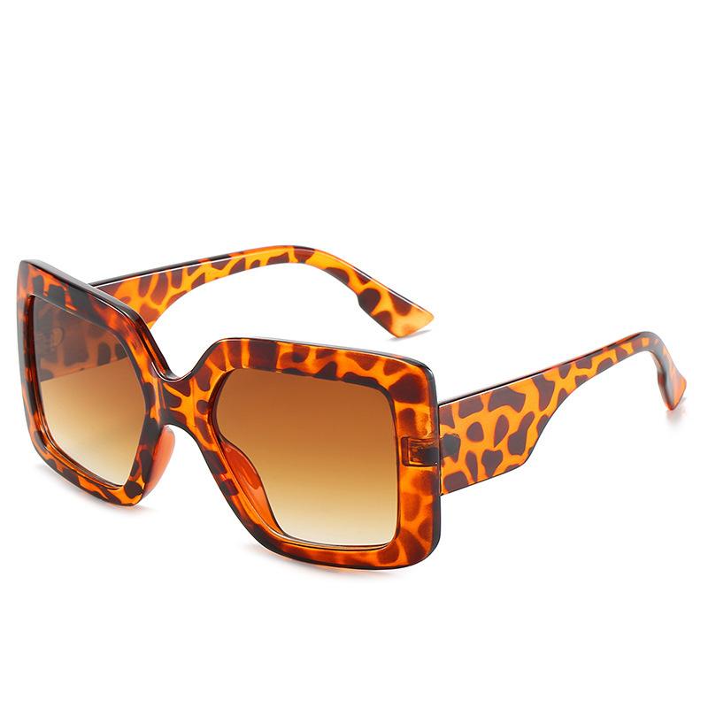 European and American trend sunglasses retro square wide legs classic best-selling large frame sunglasses star sunglasses