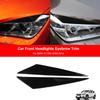 Для BMW X1 E84 2009-2014 2 шт. Пианино Черный Автомобиль Передние Фары Брови Веки Накладка Отделка Автомобиль Внешний Тюнинг Аксессуары