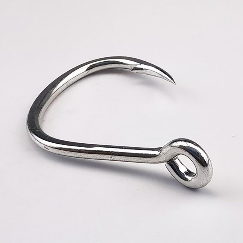 10 шт. наборов луженых антикоррозийных крючков для джиг-удочек с люверсами из высокоуглеродистой стали для глубоководной рыбалки