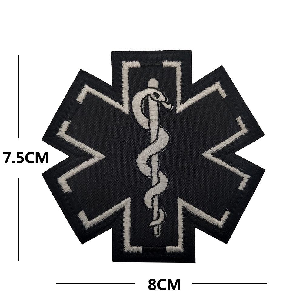 USA Star of Life EMT Paramedic Rescue Embroidered Velcro Arm Patch