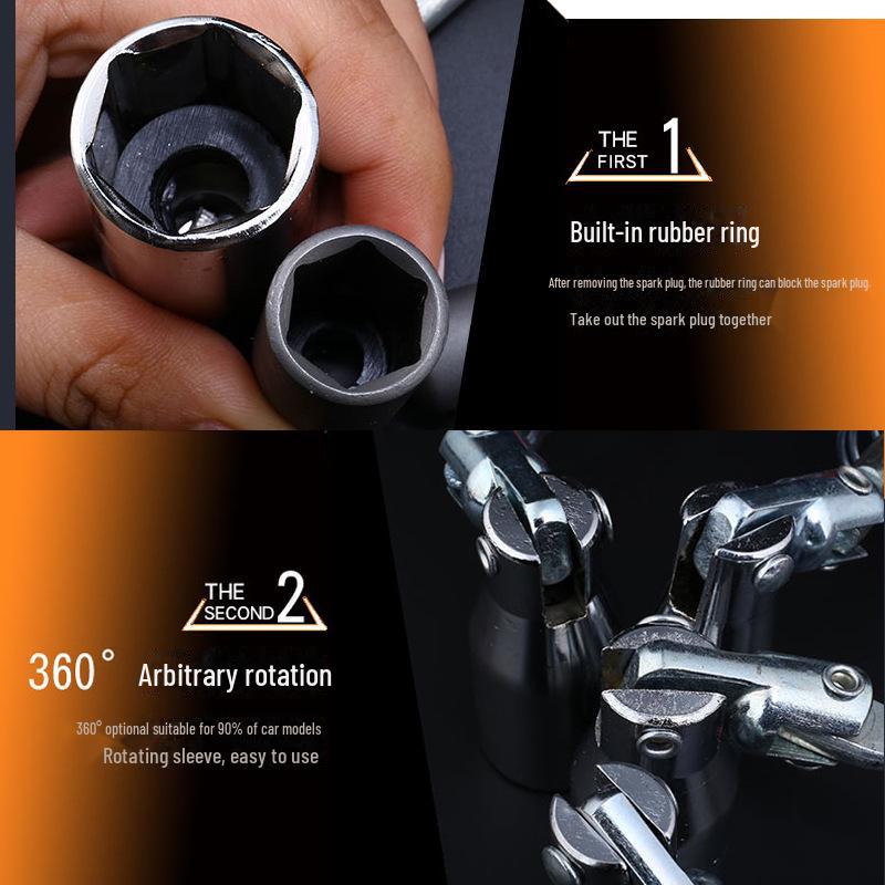 Универсальный торцевой ключ для свечей зажигания T-типа 16/21 мм и 14 мм, ключ Mars с пружиной