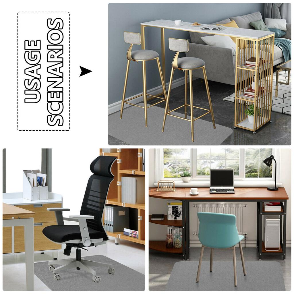 Floor Chair Mat Adhesive Non-slip Office Home Desk Chair Mat Carpet Floor Scratches Protector