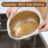 Сито для мойки риса Чаша из нержавеющей стали 304 Чаша для мойки риса Сито для риса Дуршлаг Фильтр для фруктов и овощей Кухонные принадлежности