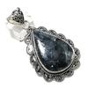Larvikite Stone Gemstone Handmade 925 Sterling Silver Jewelry Pendant 2.56" W9o24