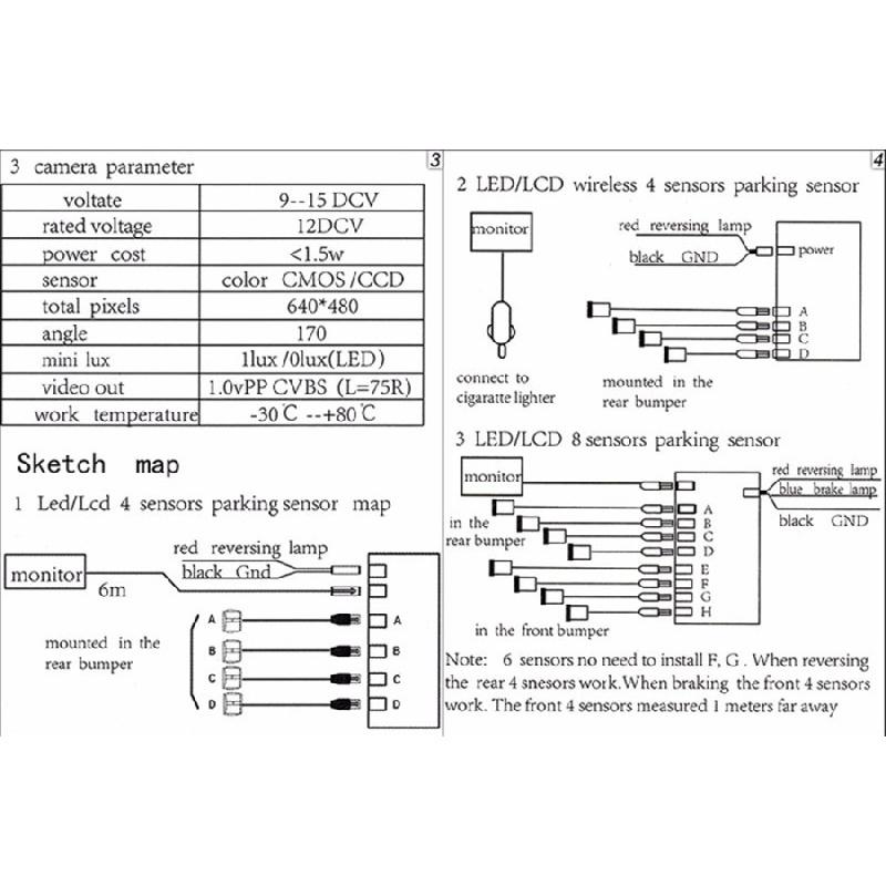1Xпрофессиональный зуммер датчика парковки автомобиля 4 датчика 13 мм Parktronic Оригинальный плоский