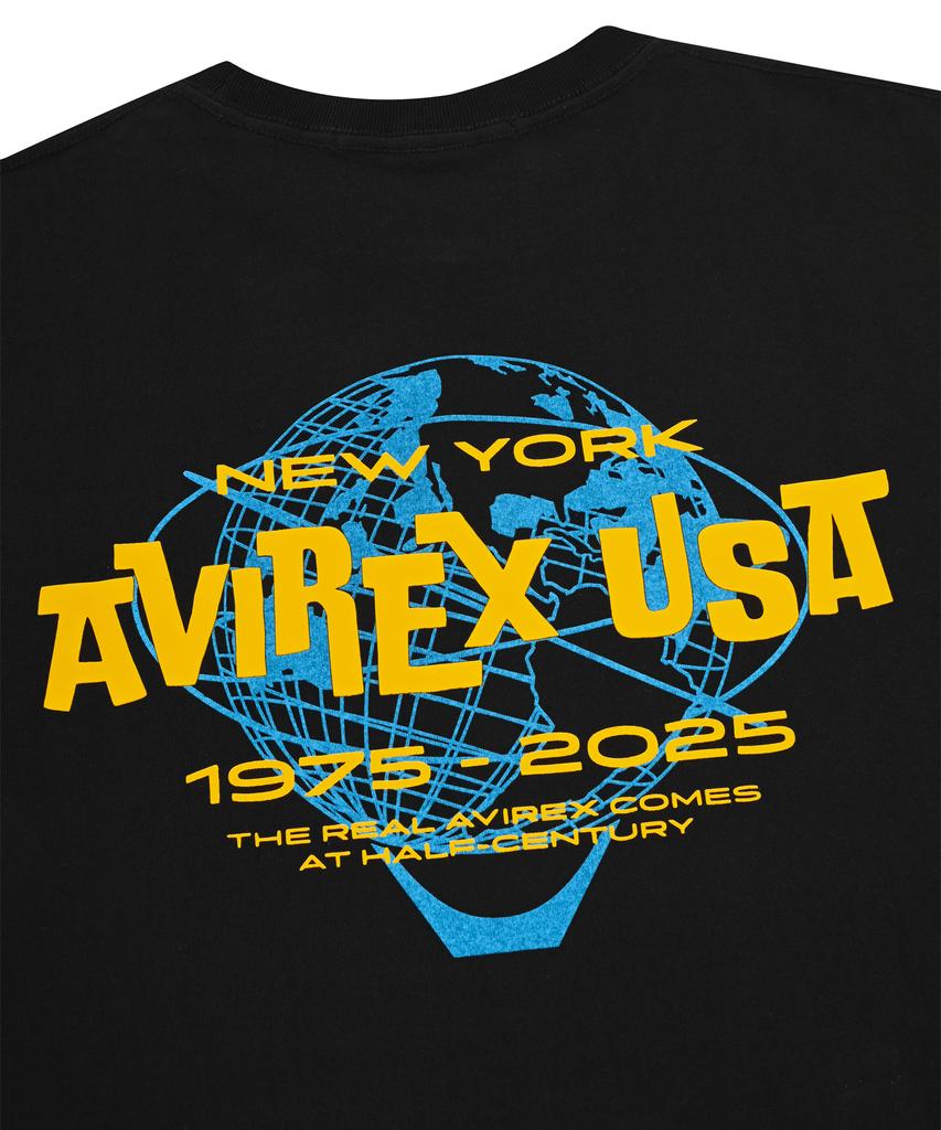 Футболка Abilegseu Avirex Usa с принтом / 7835234002 Черный