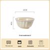 Керамическая миска для лапши ZISIZ с тиснением, кремовый стиль