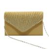 Women's Fashion Elegant Silk Belt Drill Clutch Evening Prom Handbag Purse