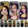 Черный чехол из ТПУ для iPhone 5 5S SE 2020 6 6S 7 8 plus x 10 XR XS 11 12 13 mini pro MAX задняя крышка Mona Lisa Pattern
