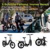 Электровелосипед DERUIZ Складной E-Bike 2.0 Peridot 20", Аккумулятор 48V 500Wh, 8 скоростей, Гидравлические тормоза, Максимальный запас хода 150 км