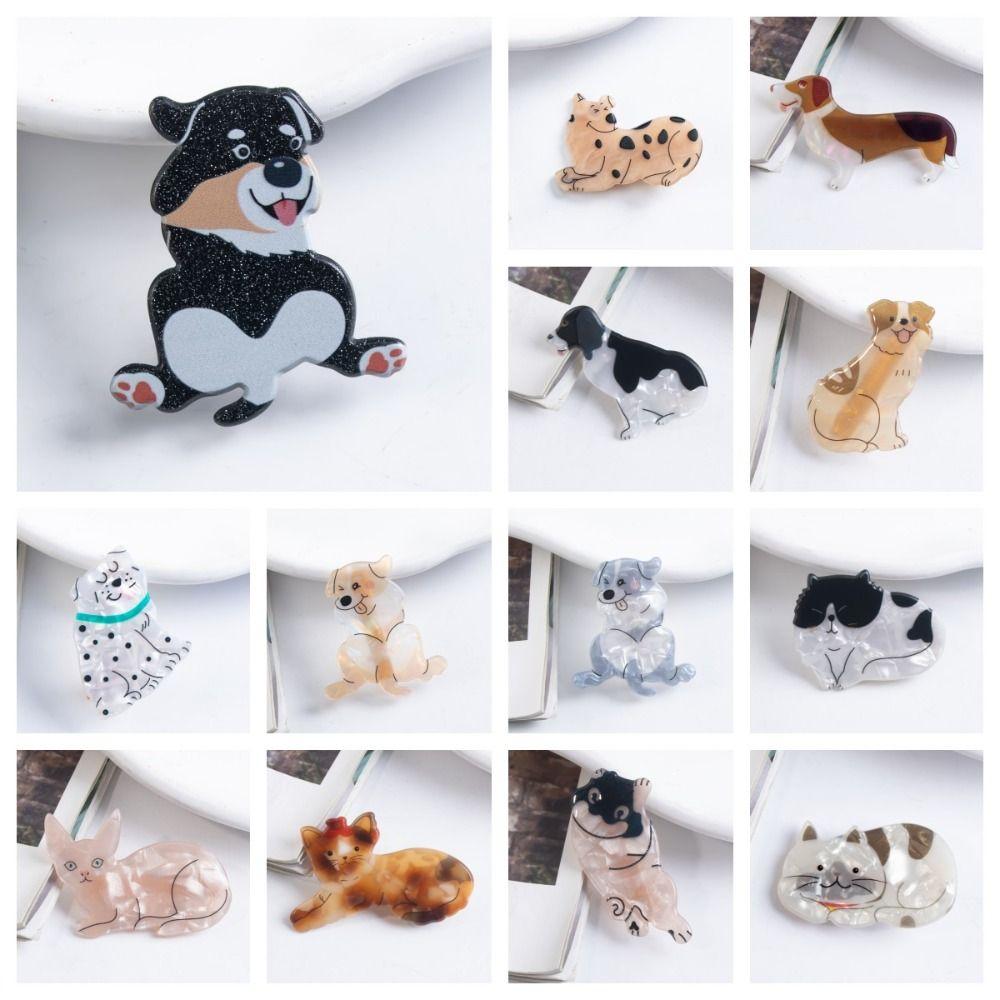 Duckbill Clip Animal Hairpin Dog Puppy Cat Hair Clip Personalized   Female