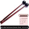 Ethereal Percussion Mallets: Steel Tongue, Xylophone, Glockenspiel, Tuning Fork, and Handpan - Wooden Handle & Soft Rubber Head.