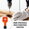 Портативный пылесборник для дрели с эргономичной длинной ручкой Чаша для сбора пыли для электрической дрели Уловитель золы для бытовой электродрели Инструменты для очистки пыли