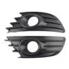 Pair of Front Bumper Fog Light Grille Trim Black Color Fits for Citroen C4 20042008