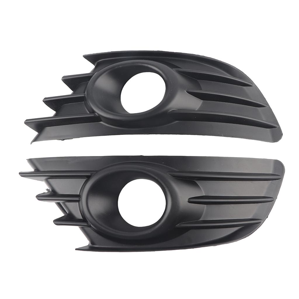Pair of Front Bumper Fog Light Grille Trim Black Color Fits for Citroen C4 20042008