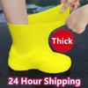 1 Pair Silicone WaterProof Shoe Covers S/M/L Covers Slip-resistant Rubber Rain Boot Overshoes Accessories For Outdoor Rainy Day