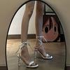 High heels female strap sandals popular summer Internet celebrity niche Roman sandals fairy open toe fashion style
