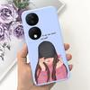 Чехол для Honor X7b Девчачий Модный Цветочный Чехол Бампер для Huawei HonorX7b CLK-LX1 CLK-LX2 6.8" Ударопрочный Мягкий Силиконовый Чехол