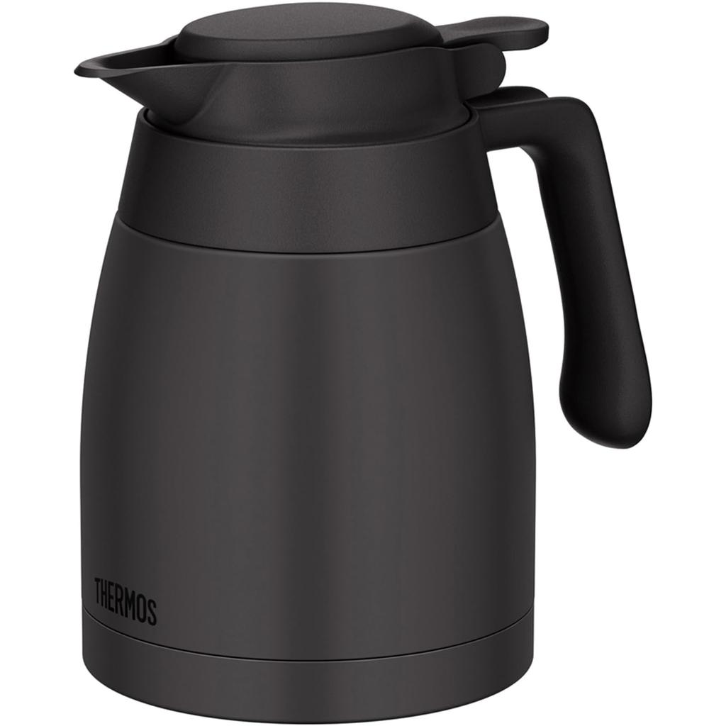 Thermos Stainless Steel Dark Insulated Tabletop Keeps Food Hot or DGY Pot, 1.0L, Gray, Pot, Cold, TTG-1000
